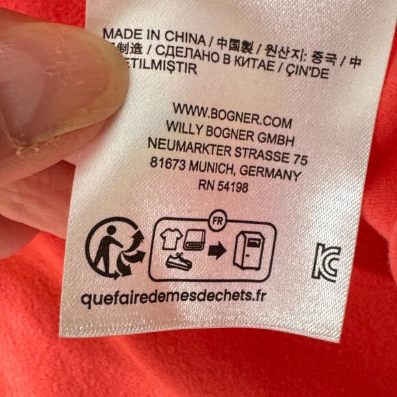 NWT Bogner Fire & Ice Regan Top in Coral Pink - Picture 8 of 10